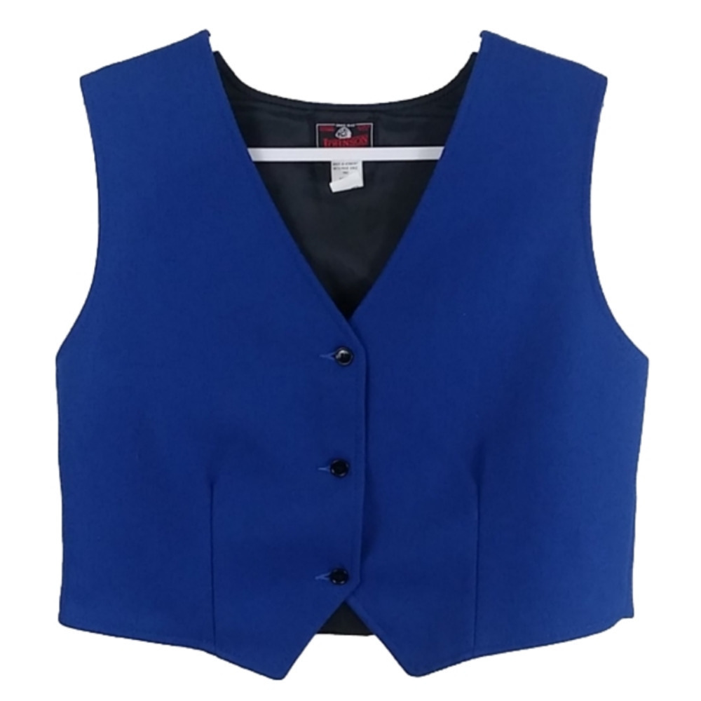 Johnson Woolen Mills LLC Vintage Wool Blend V-Neck Sleeveless Button Up Vest